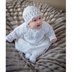 White Handmade Christening/Special Occasion Outfit for Baby Girl Style SOPHIE