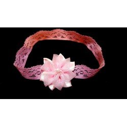 Pink Christening/Special Occasion Flower Headband Style 434