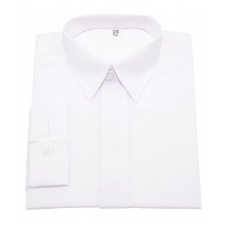 Baby Boy White Shirt with Covered Buttons style wsh01
