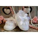 Baby Girls White Christening/Special Occasion Shoes Style ROSE PRINCESS