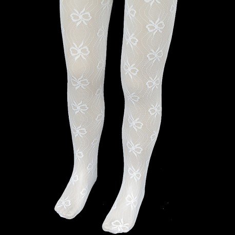Lace Christening/Special Occasions White Tights Style CRW12