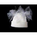 Lovely Autumn/Winter White Baby Girl Hat style 2bhat