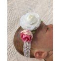 Lace/Flowers Christening/Special Occasion Headband Style EVA