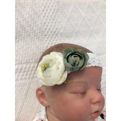 Lace/Flowers Christening/Special Occasion Headband Style CLAUDIA