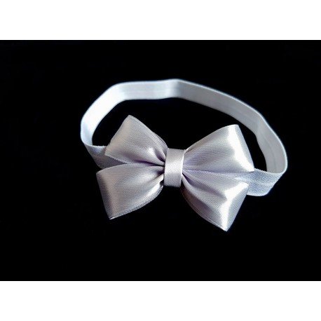 White/Grey Handmade Special Occasion Headband Style 356