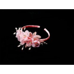 Pink Flower Girl/Special Occasion Headband Style HEADBAND 013