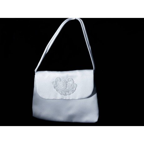 White Handmade First Holy Communion Handbag Style EMI 12