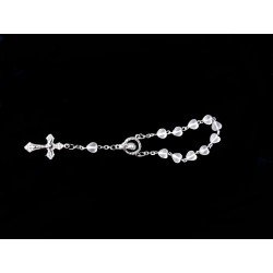 Silver Baptism Baby Bracelet 10th Rosary Style ROSARY 14