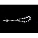 Silver Baptism Baby Bracelet 10th Rosary Style ROSARY 14