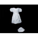 Short Sleeves Christening Baby Girl Dress style ANN BIS