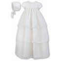 Sarah Louise Ivory Baby Girl Christening Gown & Bonnet Style 001148