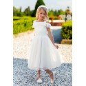 Beautiful Ivory Confirmation/ Flower Girl/Special Occasions Dress Style 15A/SM/19