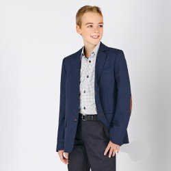 Navy Checkered First Holy Communion/Special Occasion Jacket Style SEAN