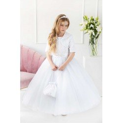 Handmade White First Holy Communion Dress Style T-845