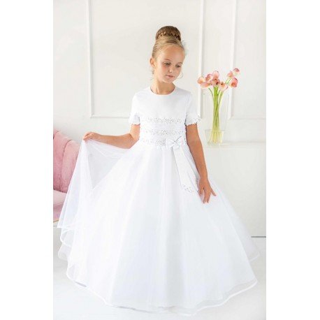 White First Holy Communion Dress Style 1817