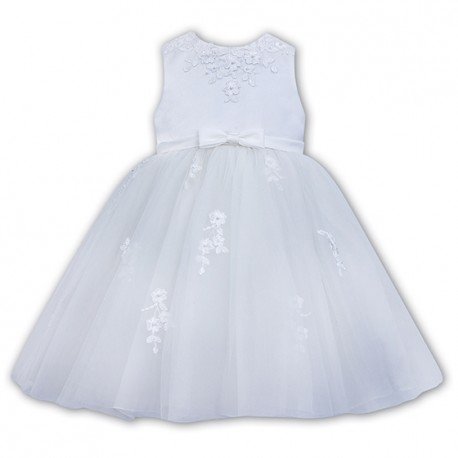 SARAH LOUISE WHITE BABY GIRL CHRISTENING DRESS STYLE 070073