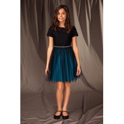 Black/Green Confirmation/Special Occasion Dress Style 14B/J/19