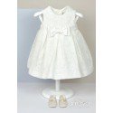 Amaya Handmade Ivory Lace Christening Baby Girl Dress Style 512183SM