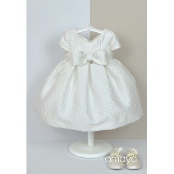Amaya Ivory Handmade Baby Girl Christening Dress Style 512026MC