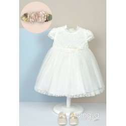 Handmade Ivory Baby Girl Christening Dress Style 512012MC