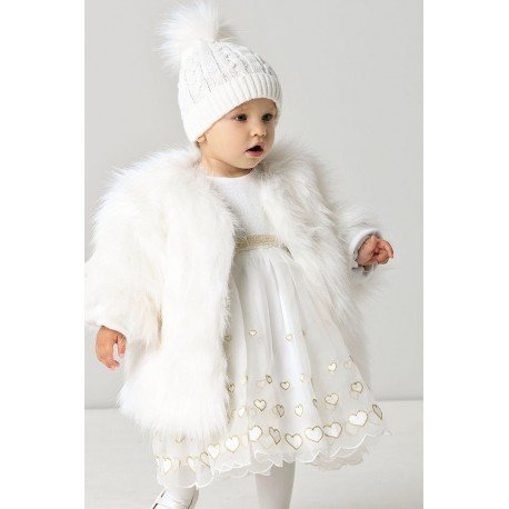 Baby Girl Fur Coat, White Fur Coat Child