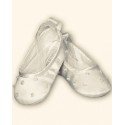 Sarah Louise Ivory Baby Girl Christening Shoes Style 004400