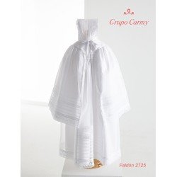 CARMY HANDMADE WHITE CHRISTENING/BAPTISM BABY GIRL GOWN & BONNET STYLE 2725