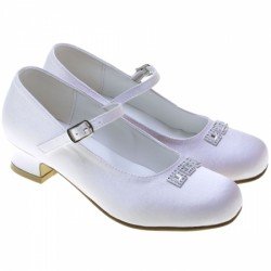 WHITE FIRST HOLY COMMUNION/SPECIAL OCCASION SHOES STYLE 5155
