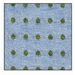 BLUE/GREEN POLKA DOTS FIRST HOLY COMMUNION/SPECIAL OCCASION HANDKERCHIEF STYLE 10-08019
