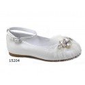 SPANISH IVORY FIRST HOLY COMMUNION SHOES BY TINNY SHOES STYLE 15204