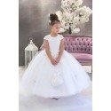 HANDMADE WHITE FIRST HOLY COMMUNION DRESS STYLE T-933
