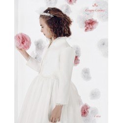 Handmade White First Holy Communion/Special Occasion Bolero Style T9741