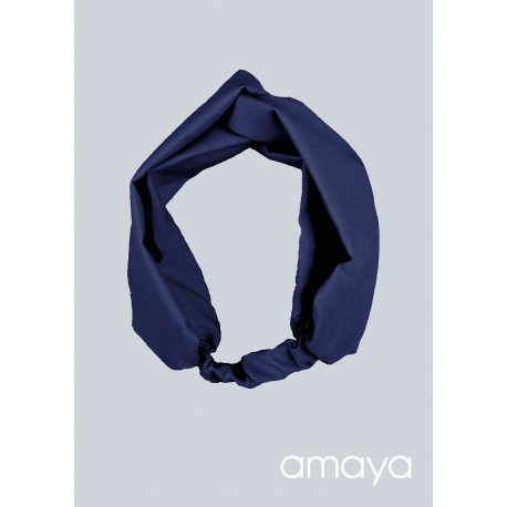 Amaya Handmade Navy Confirmation/Special Occasion Hairband Style 534093TU