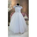 CARMY HANDMADE WHITE FIRST HOLY COMMUNION DRESS STYLE 2710