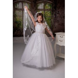 Sweetie Pie White First Holy Communion Veil Style 4036