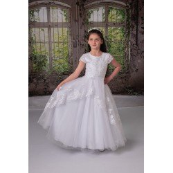Sweetie Pie First Holy Communion White Dress Style 4022