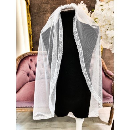 White First Holy Communion Veil Style VELO B