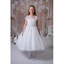 Sweetie Pie First Holy Communion White Dress Style RB618