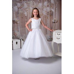 Sweetie Pie First Holy Communion White Dress Style RB624