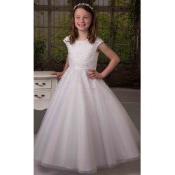 Sweetie Pie First Holy Communion White Dress Style 4055