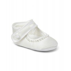 Sevva Ivory Christening Baby Girls Shoes Style Laura