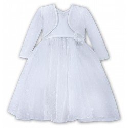 Sarah Louise White Flower Girl/Special Occasion Dress & Bolero Style 070068 BIS