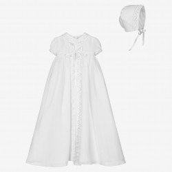 SARAH LOUISE WHITE BABY GIRL CHRISTENING DRESS 3 PIECE STYLE 001058