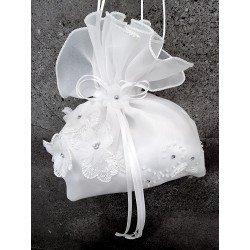 White First Holy Communion Handbag by Celebrations Style CB064