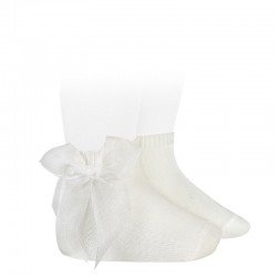 IVORY BABY GIRL CHRISTENING SOCKS WITH BOW STYLE 2.439/4