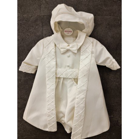 Baby Boy Ivory 3 Piece Christening Outfit Style BC2664