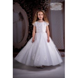 Sweetie Pie First Holy Communion White Dress Style 4088