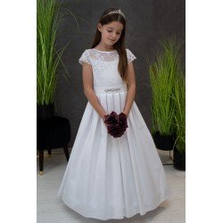 White Handmade First Holy Communion Dress Style ASHLING