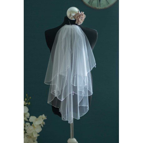 White Holy Communion Veil Style 2034
