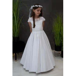 White Handmade First Holy Communion Dress Style MERIDA